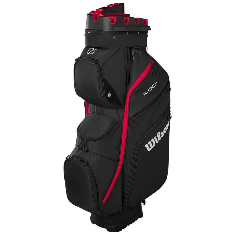 Wilson iLock Cartbag, schwarz/rot