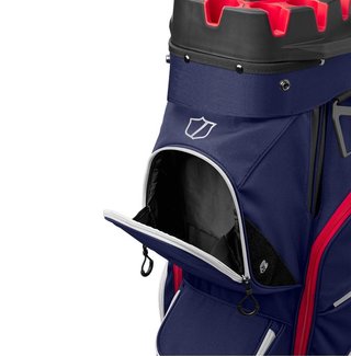 Wilson iLock Cartbag, dunkelblau/weiss/rot