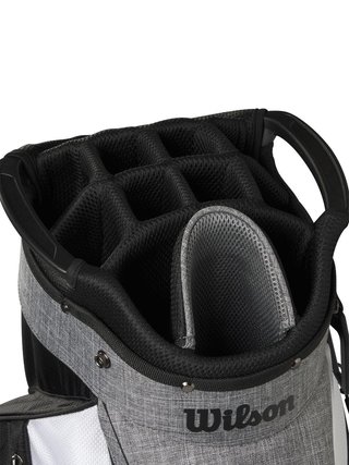 Wilson Feather Cartbag, schwarz/grau/weiss