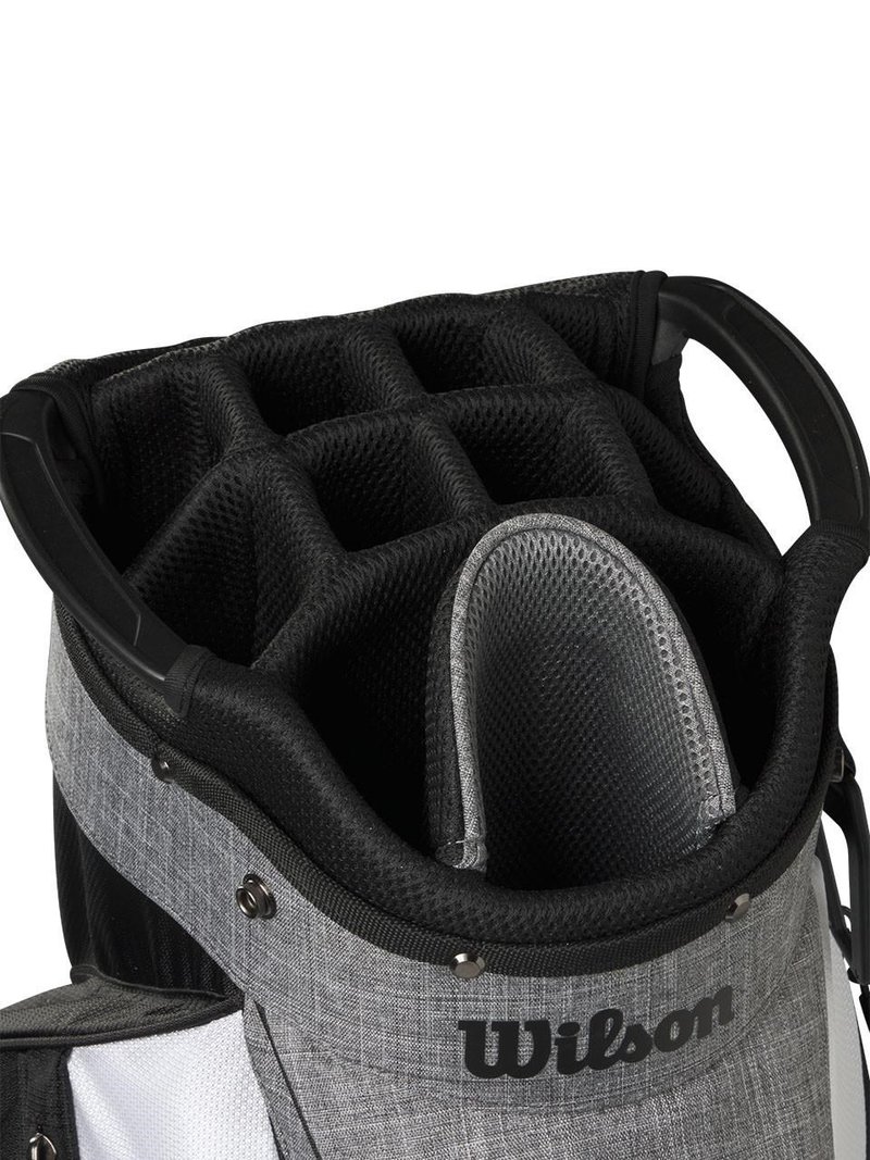 Wilson Feather Cartbag, schwarz/grau/weiss