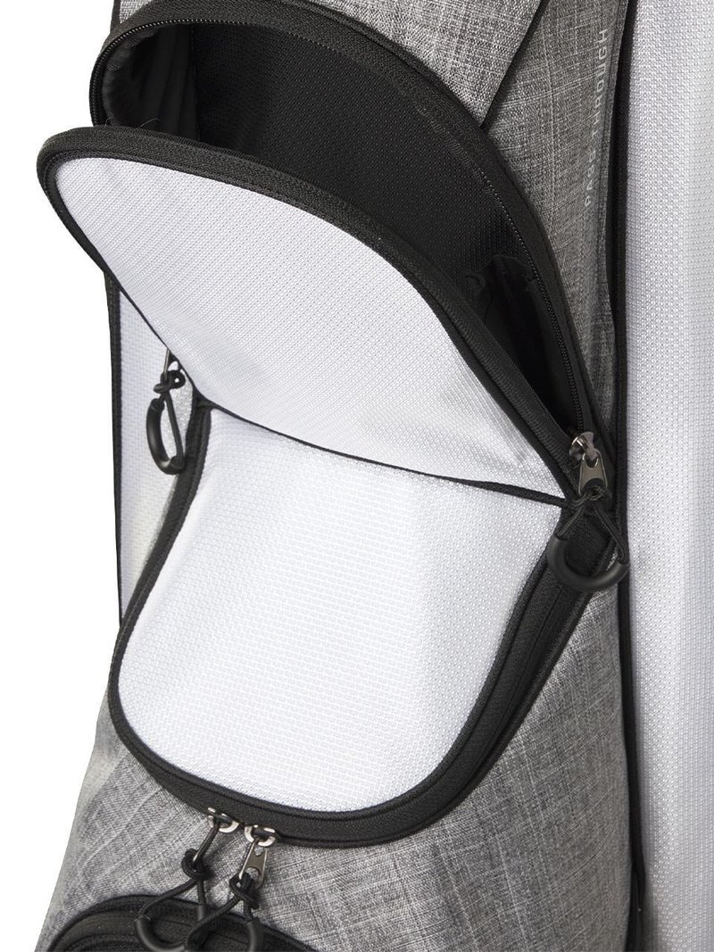 Wilson Feather Cartbag, schwarz/grau/weiss