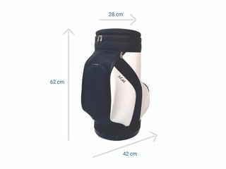Jucad Stuhl mit Getränkekühler, schwarz/weiß
