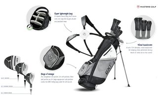 Masters GX1 Gts Herren Golfset, Graphit, Linkshänder