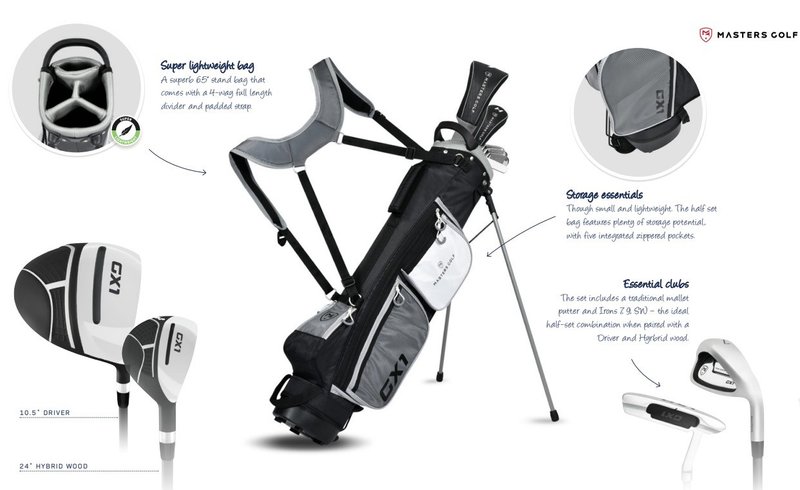 Masters GX1 Gts Herren Halbsatz, Graphit