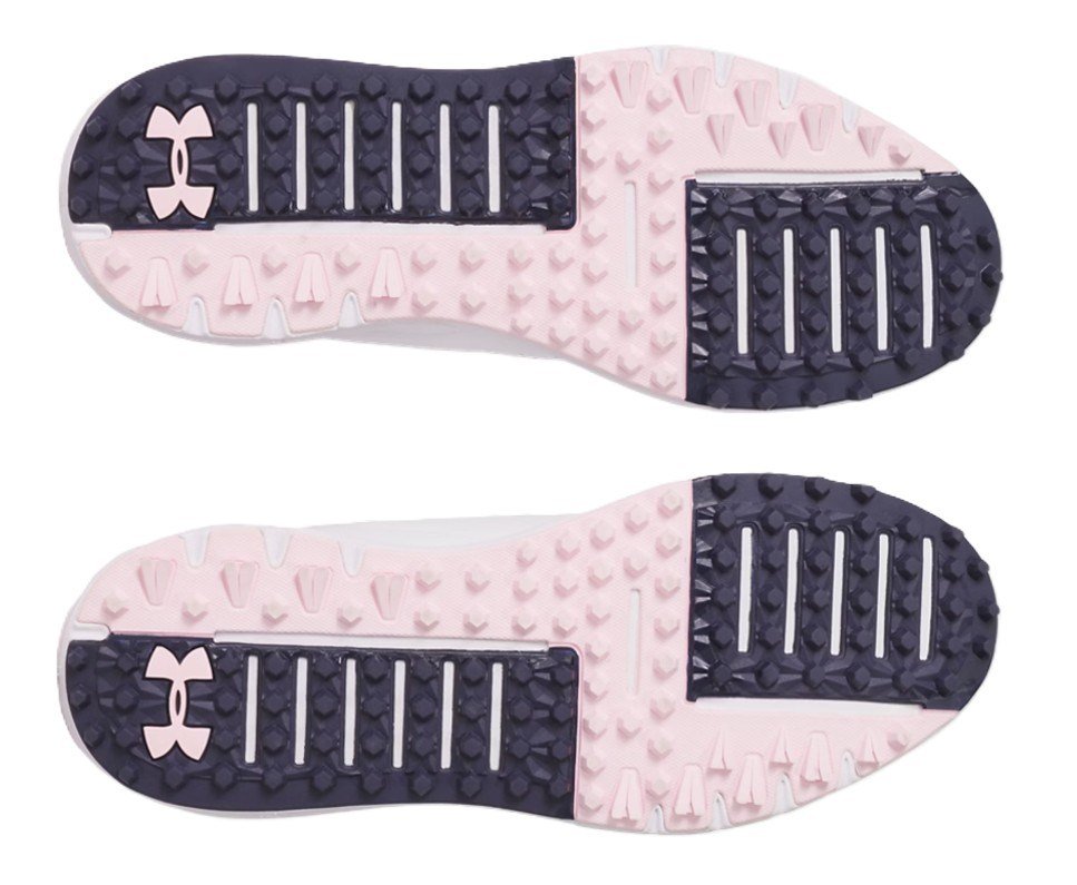 Under Armour Drive Fade SL Herren Golfschuhe, weiss/rosa/dunkelblau