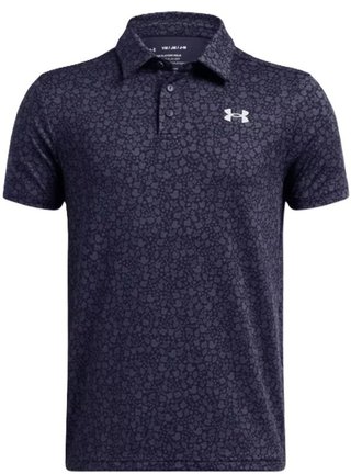 Under Armour Playoff Printed Junior Poloshirt, blau