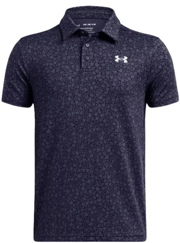 Under Armour Playoff Printed Junior Poloshirt, blau