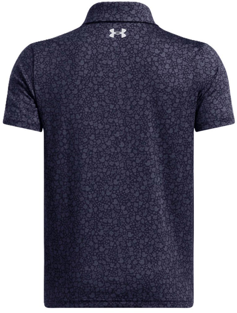 Under Armour Playoff Printed Junior Poloshirt, blau