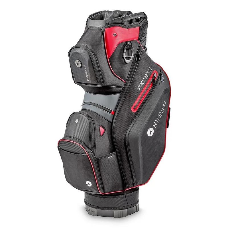 Motocaddy Pro-Series Cartbag, schwarz/rot