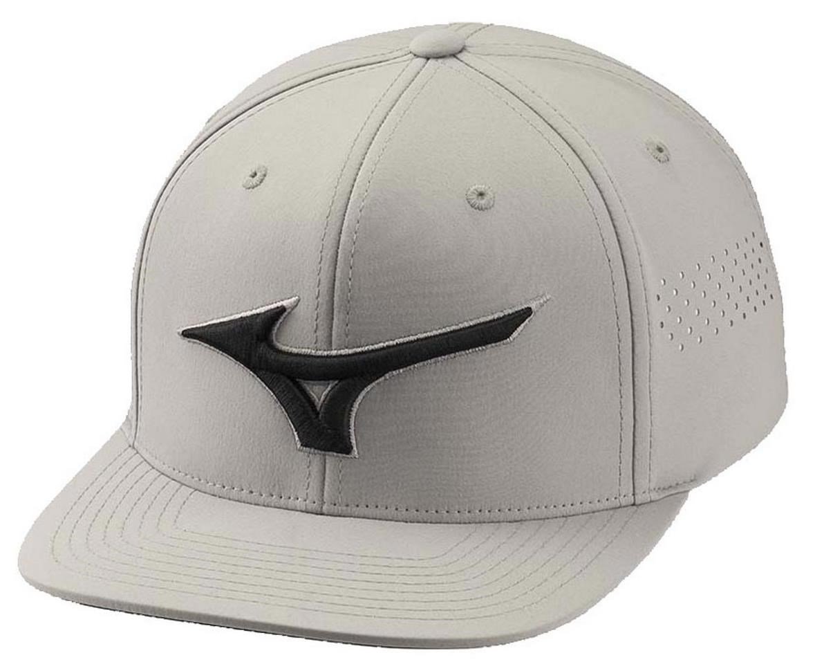 Mizuno Tour Flat Snapback Herren Cap, grau