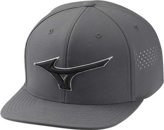 Mizuno Tour Flat Snapback Herren Cap, dunkelgrau