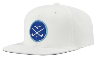 Mizuno Crossed Clubs Snapback Herren Cap, weiss