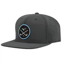 Mizuno Crossed Clubs Snapback Snapback-Cap, Charcoal