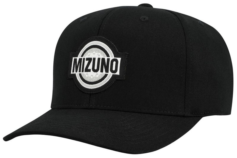 Mizuno Patch Snapback Herren Cap, schwarz