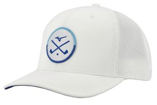 Mizuno Crossed Clubs Meshback Herren Cap, weiss