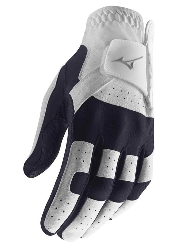 Mizuno Stretch Damen Handschuh, weiss/dunkelblau
