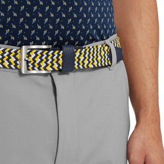 FootJoy Braided Gürtel, navy/white/taxi