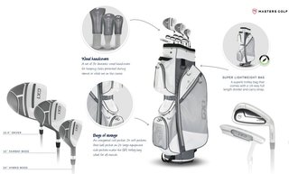 Masters GX1 Damen Golfset