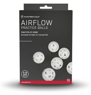 Masters Airflow XP Übungsgolfbälle (12 Bälle)