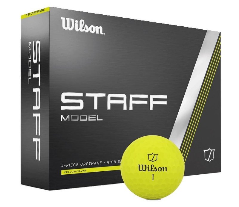 Wilson Staff Model Golfbälle, gelb