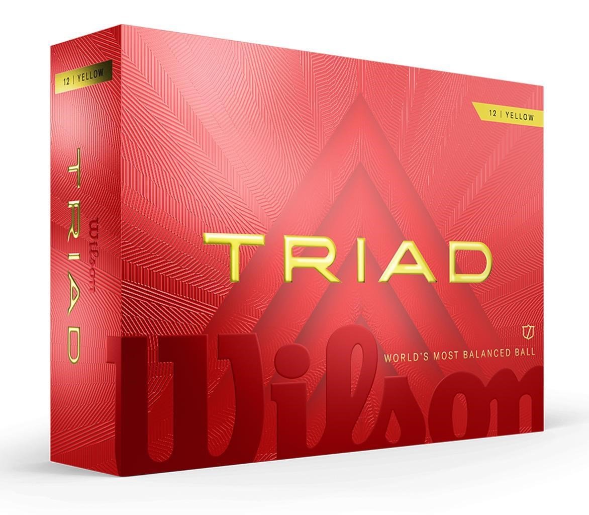 Wilson Triad Golfbälle, gelb