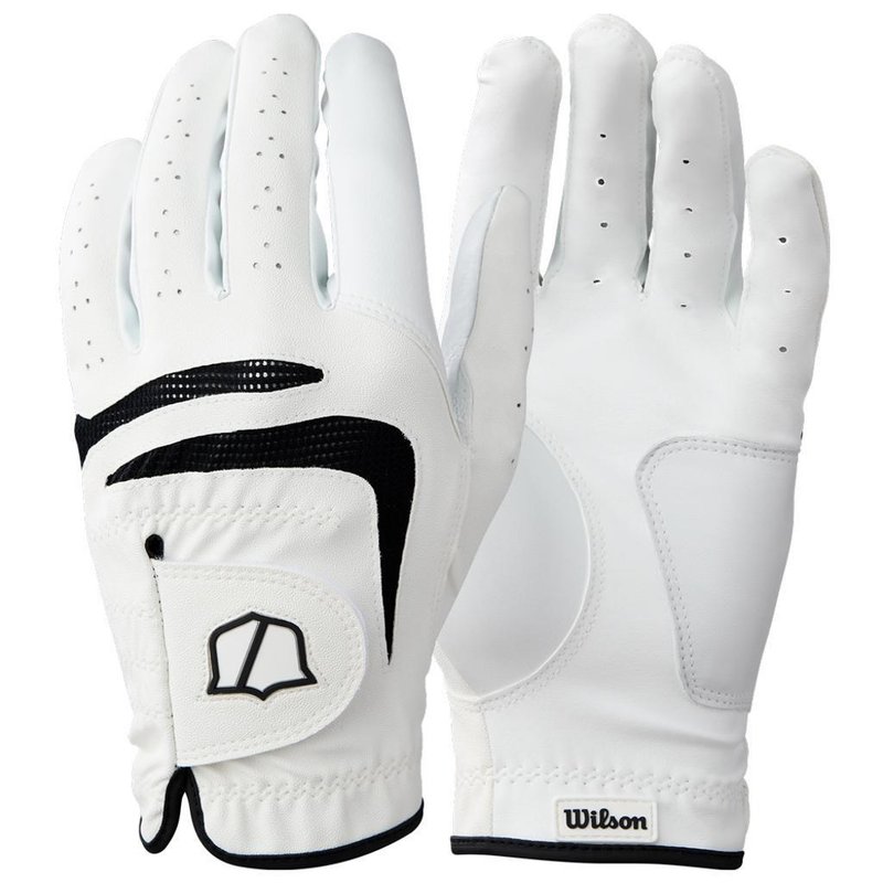 Wilson Grip Plus Herren Golfhandschuh, Weiß