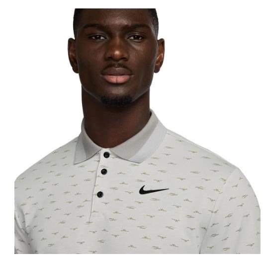Nike Dri-Fit Tour Micro Print Herren Poloshirt, photon dust