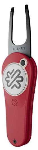 Pitchfix Original Pitchgabel mit Ballmarker, rot