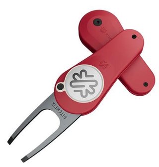 Pitchfix Original Pitchgabel mit Ballmarker, rot
