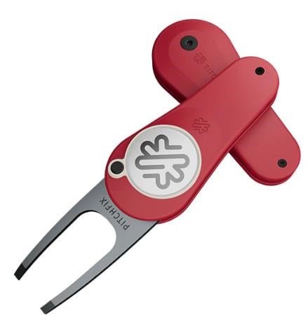 Pitchfix Original Pitchgabel mit Ballmarker, rot