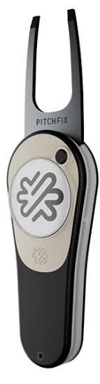 Pitchfix Icon Pitchgabel mit Ballmarker, Schwarz