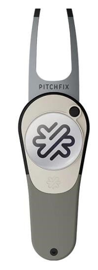 Pitchfix Icon Pitchgabel mit Ballmarker, Gun Metal