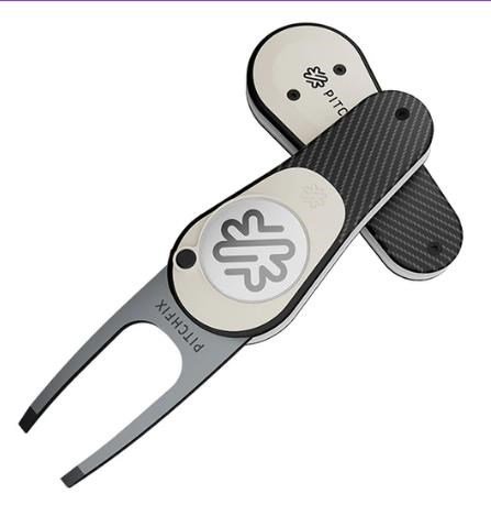 Pitchfix Icon Pitchgabel mit Ballmarker, Carbon