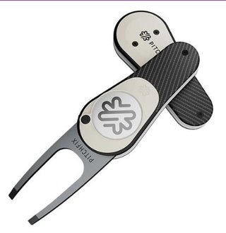 Pitchfix Icon Pitchgabel mit Ballmarker, Carbon