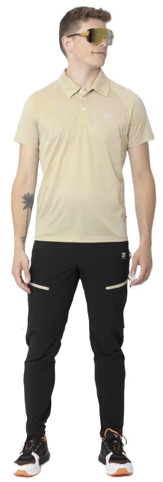 2117 of Sweeden FRÖSEKE mens polo, beige