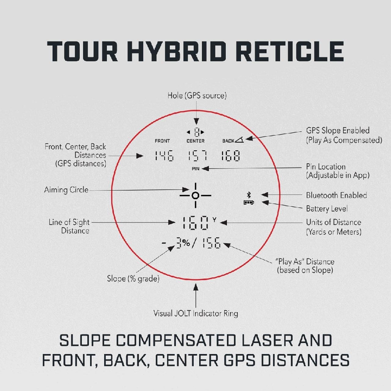 Bushnell Tour Hybrid Laser-Entfernungsmesser