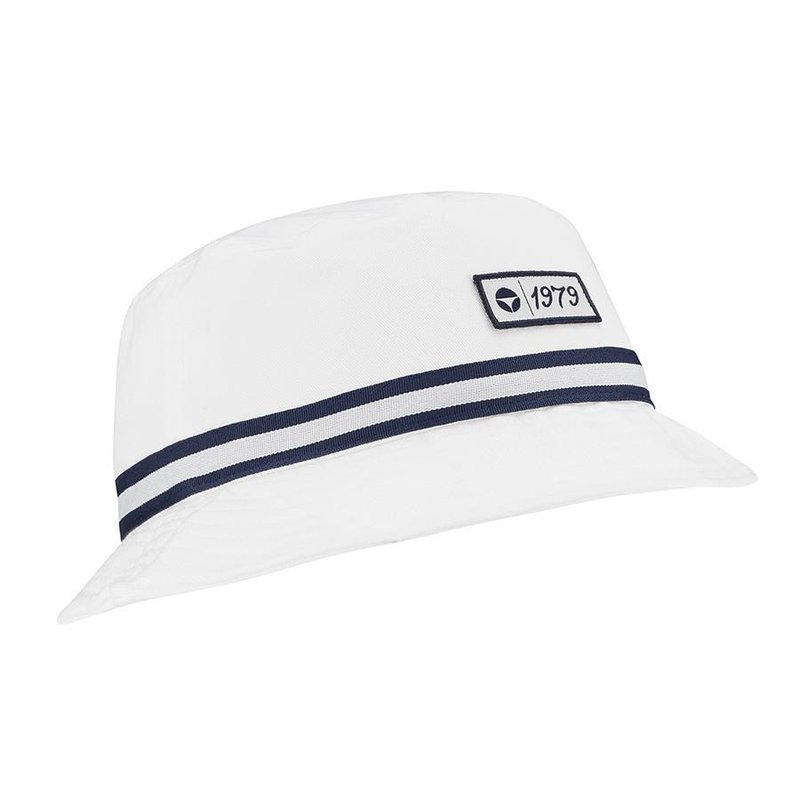 TaylorMade Vintage Twill Herren Bucket Hut, weiss