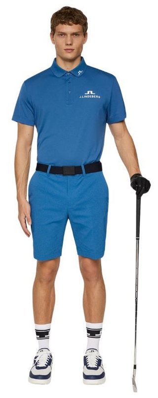 J.Lindeberg KV Tour Golf Herren Poloshirt, blau
