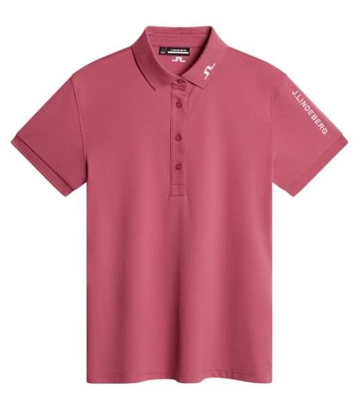 J.Lindeberg Tour Tech Damen Poloshirt, rose wine