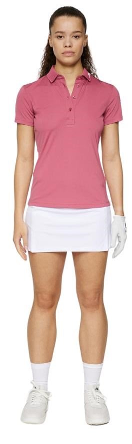 J.Lindeberg Tour Tech Damen Poloshirt, rose wine