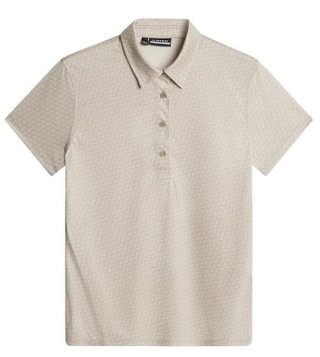 J.Lindeberg Caitlyn Damen Polo, shadow bridge khaki