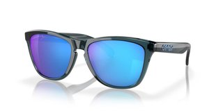 Oakley Frogskins Sonnenbrille, Prizm Sapphire Polarized Lenses/Crystal Black