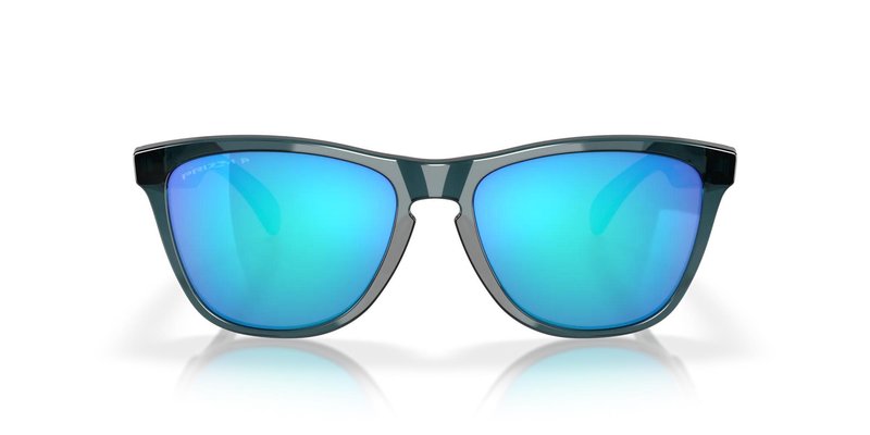 Oakley Frogskins Sonnenbrille, Prizm Sapphire Polarized Lenses/Crystal Black