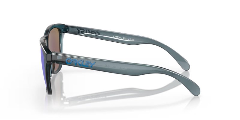 Oakley Frogskins Sonnenbrille, Prizm Sapphire Polarized Lenses/Crystal Black