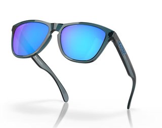 Oakley Frogskins Sonnenbrille, Prizm Sapphire Polarized Lenses/Crystal Black