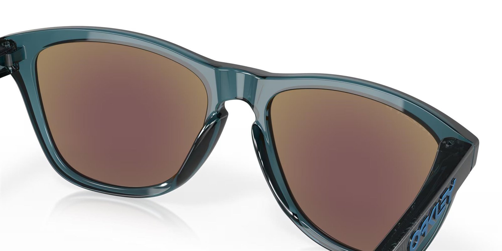 Oakley Frogskins Sonnenbrille, Prizm Sapphire Polarized Lenses/Crystal Black