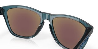 Oakley Frogskins Sonnenbrille, Prizm Sapphire Polarized Lenses/Crystal Black