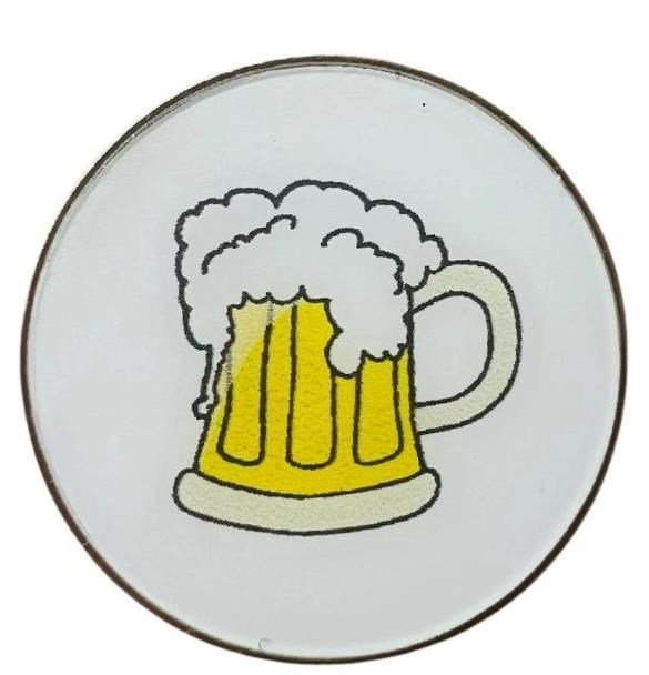 Magnetischer Golfmarker - Bier