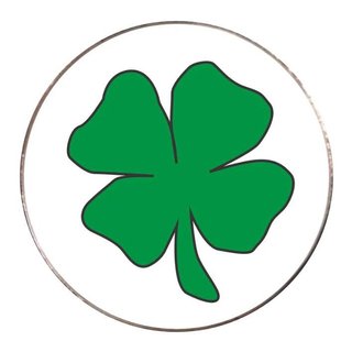 Magnetischer Golfmarker - vierblättriges Kleeblatt