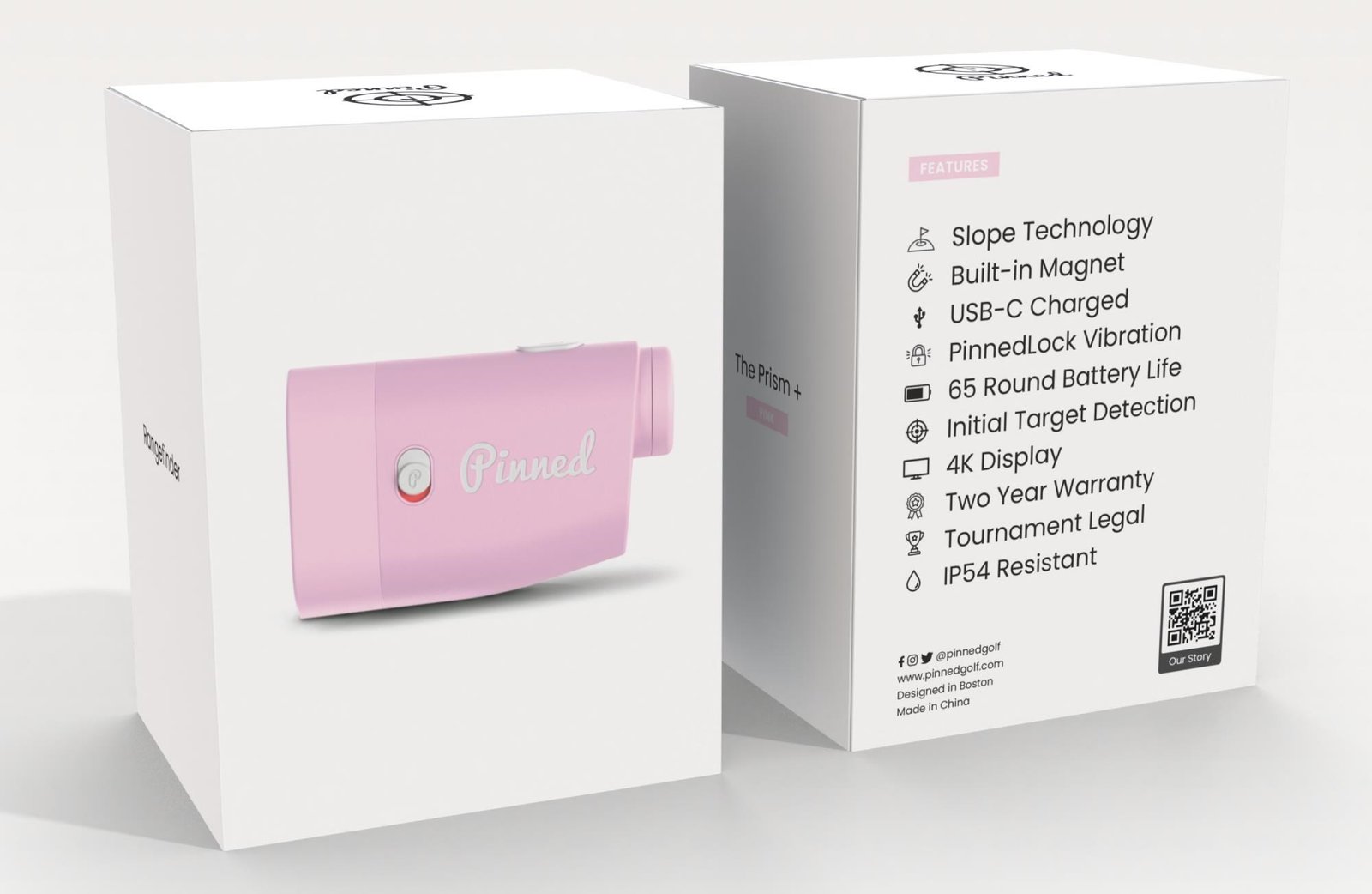 Pinned Prism+ Rangefinder Distanzmesser, rosa